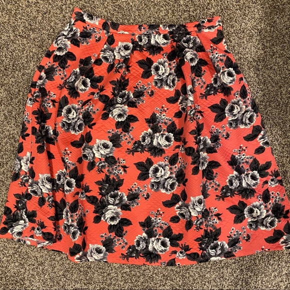 ASOS Midi Floral Print Skirt - Picture 1 of 7